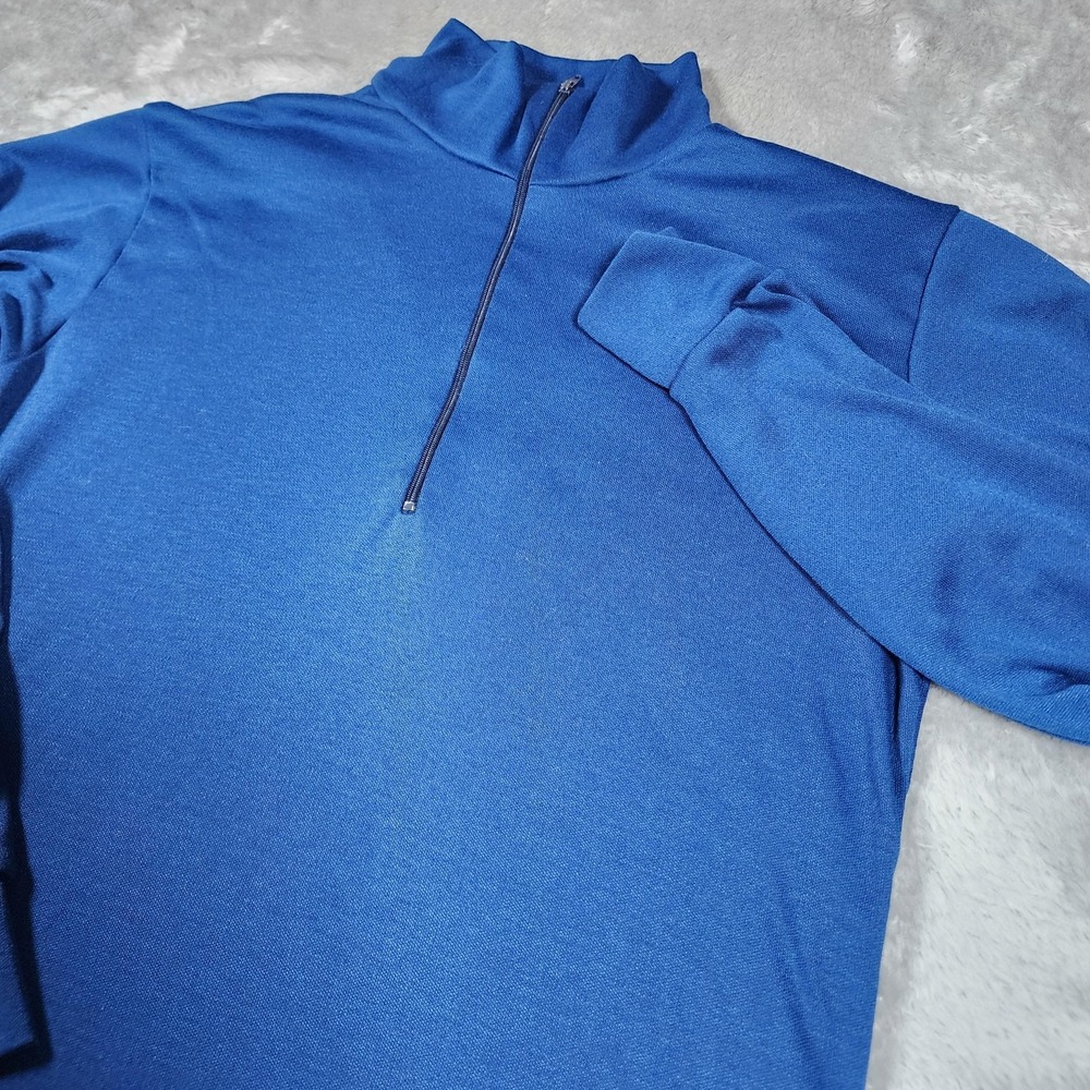 VINTAGE Patagonia Pullover Mens Small‎ Blue Capilene Quarter Zip Made USA 90s